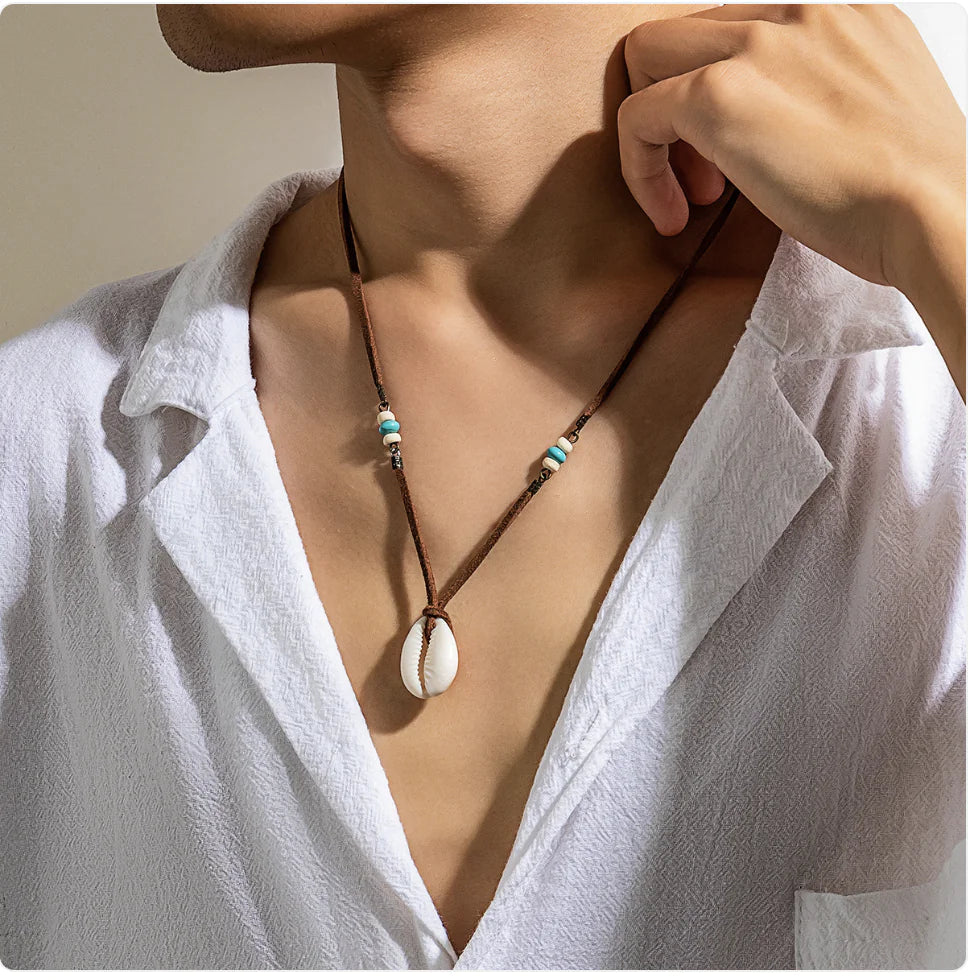 Velvet Shell Pendant Necklace WEM Support (www.WEM.support)