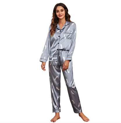 Women's European & American Style Pajama Set WEM Support (www.WEM.support)