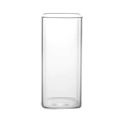 Square Transparent Coffee Cup with Lid WEM Support (www.WEM.support)