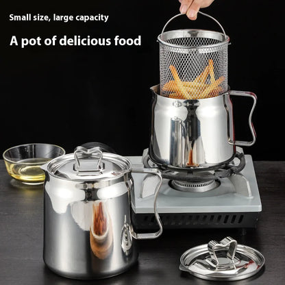 Frying Basket with Oil Filter