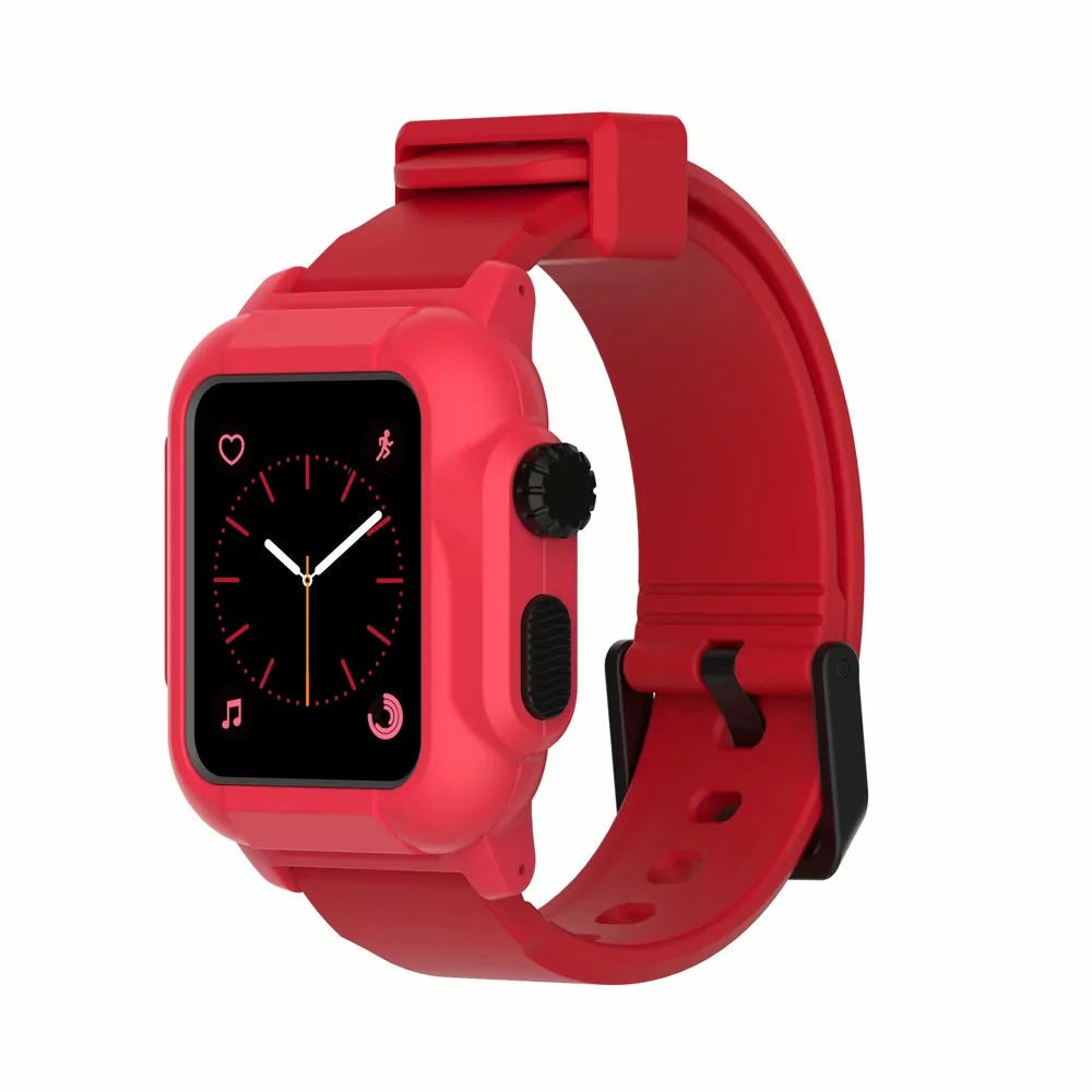 Waterproof Box Case Strap For Apple Watch WEM Support (www.WEM.support)