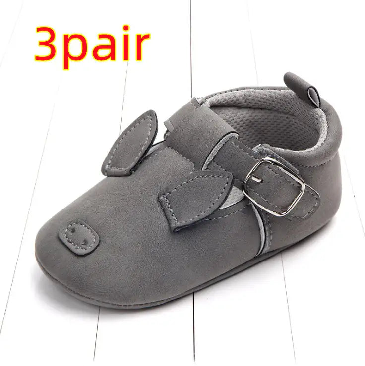 Spring and autumn cartoon animal baby shoes matte leather non-slip soft bottom baby shoes wholesale 0884 WEM Support (www.WEM.support)