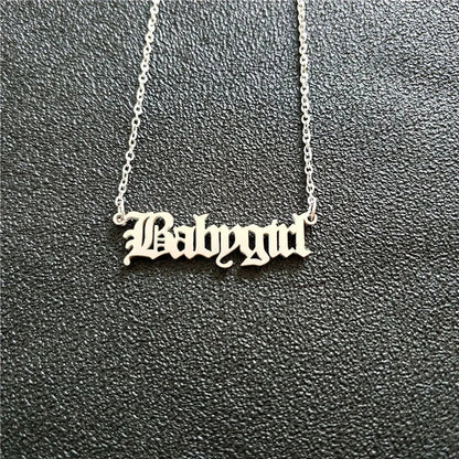 Babygirl Pendant Necklace WEM Support (www.WEM.support)