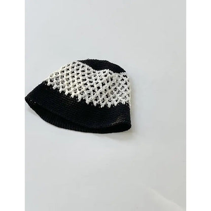 Japanese Retro Hollow Flower Handmade Knitted Bucket Hat HejK.com Marketplace LLC
