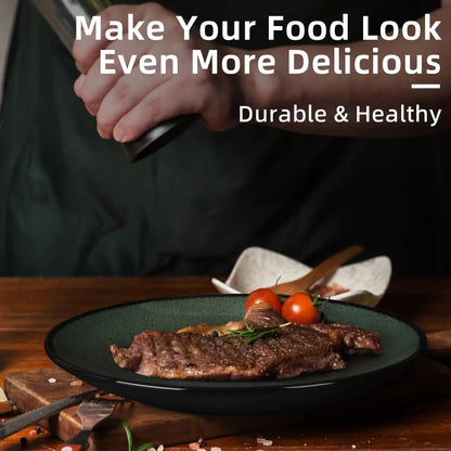 Steak Plate Creative Western Food Plate Vegetable Plate Set Of 6 For Cereal, Salad, Pasta, Soup, Dessert, Serving Dishwasher, Microwave And Oven WEM Support (www.WEM.support)