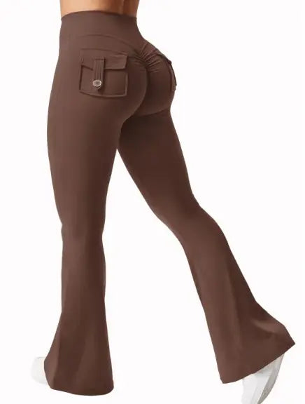 Wide Leg High Stretch Yoga Leggings WEM Support (www.WEM.support)