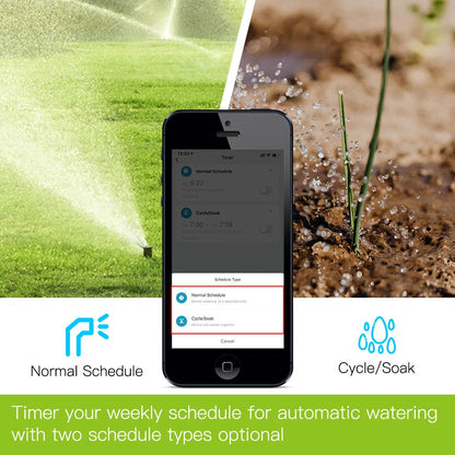 Garden Irrigation Bluetooth Graffiti APP Sprinkler Timer Watering Device WEM Support (www.WEM.support)
