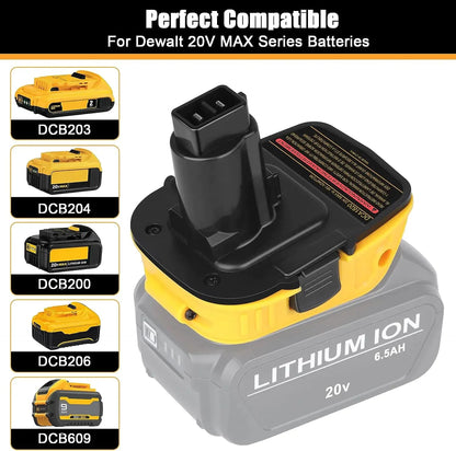 2X 18V To 20V MAX DCA1820 Adapter Converter For DEWALT 20 Volt Li-ion Battery WEM Support (www.WEM.support)
