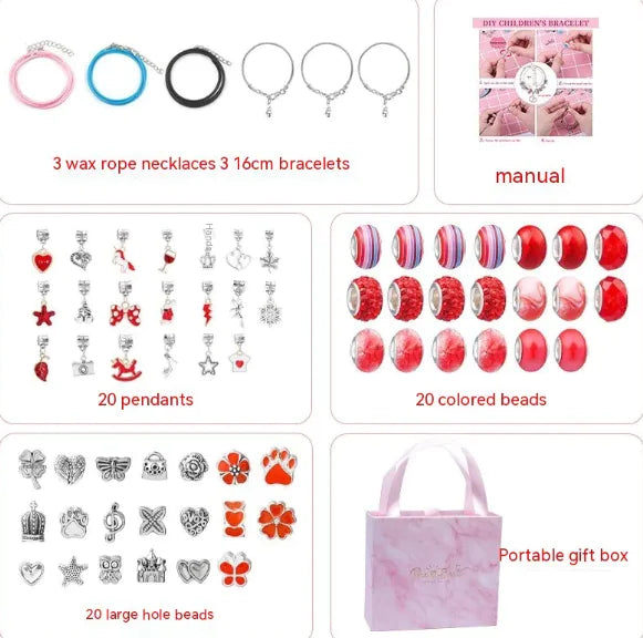 Children's Educational Handmade Diy Beaded Bracelet Suit WEM Support (www.WEM.support)