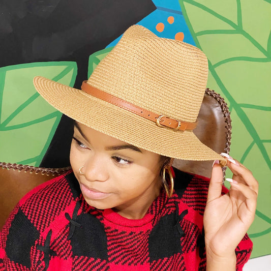 Belted Panama Fedora WEM Support (www.WEM.support)