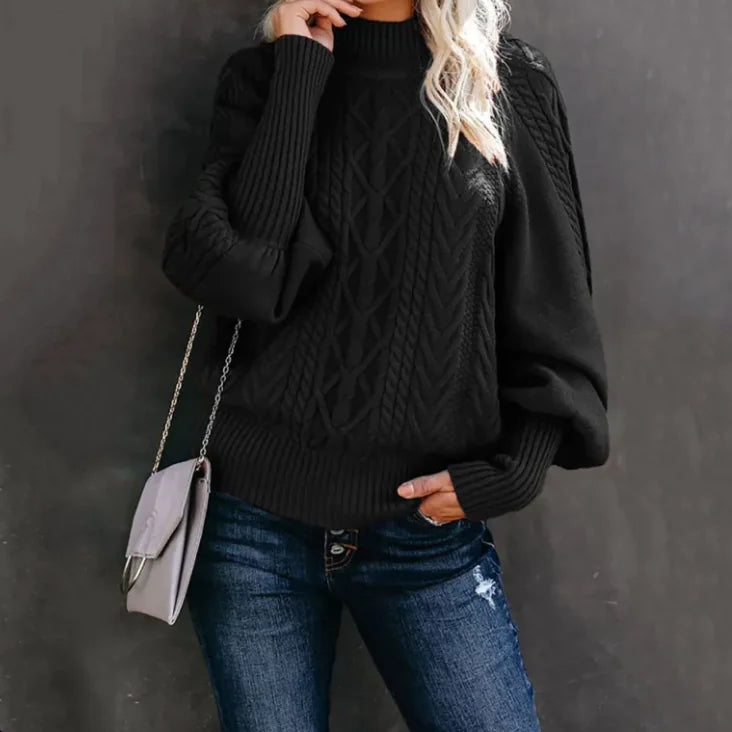 Women's New Style Medium Neck Sweater WEM Support (www.WEM.support)