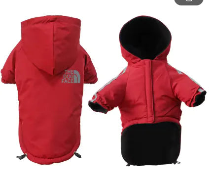 Winter Dog Jacket with Plus Velvet Lining WEM Support (www.WEM.support)