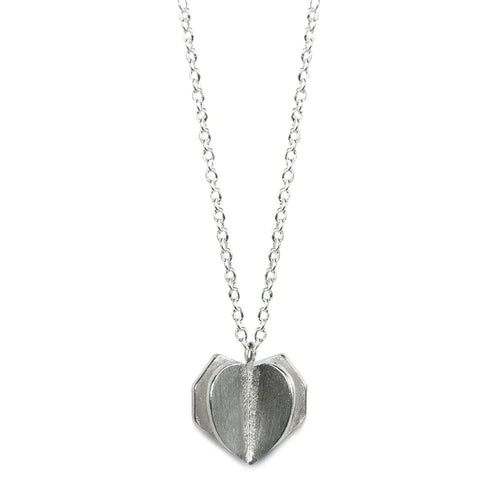 Sterling Sliver Double Heart Necklace WEM Support (www.WEM.support)