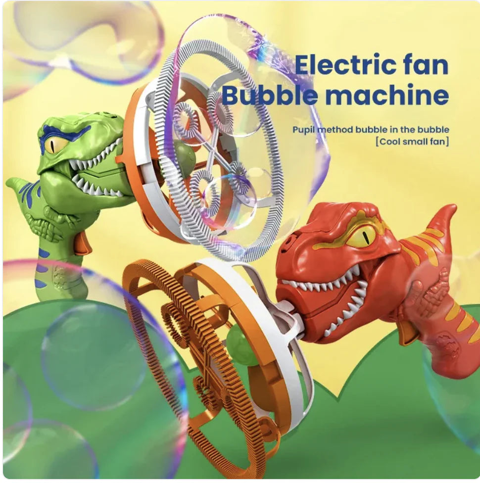 Handheld Dinosaur Bubble Blower Toy WEM Support (www.WEM.support)