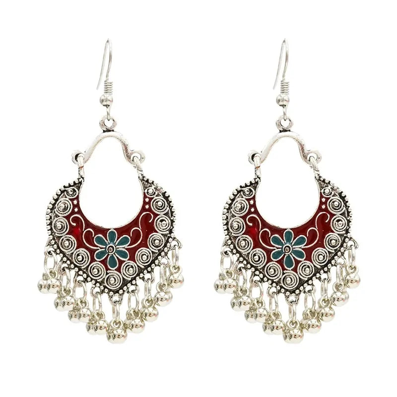 Egypt Vintage Silver Alloy Earrings for Women WEM Support (www.WEM.support)