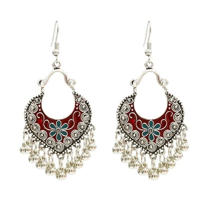Egypt Vintage Silver Alloy Earrings for Women WEM Support (www.WEM.support)