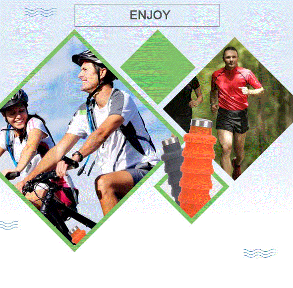 Faltbare Wasserflasche WEM Support (www.WEM.support)