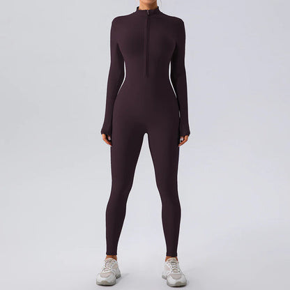 Fleece-Lined Yoga Jumpsuit WEM Support (www.WEM.support)