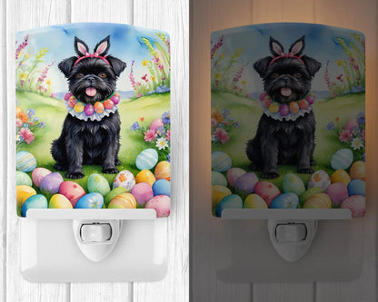 Affenpinscher Easter Egg Hunt Ceramic Night Light WEM Support (www.WEM.support)