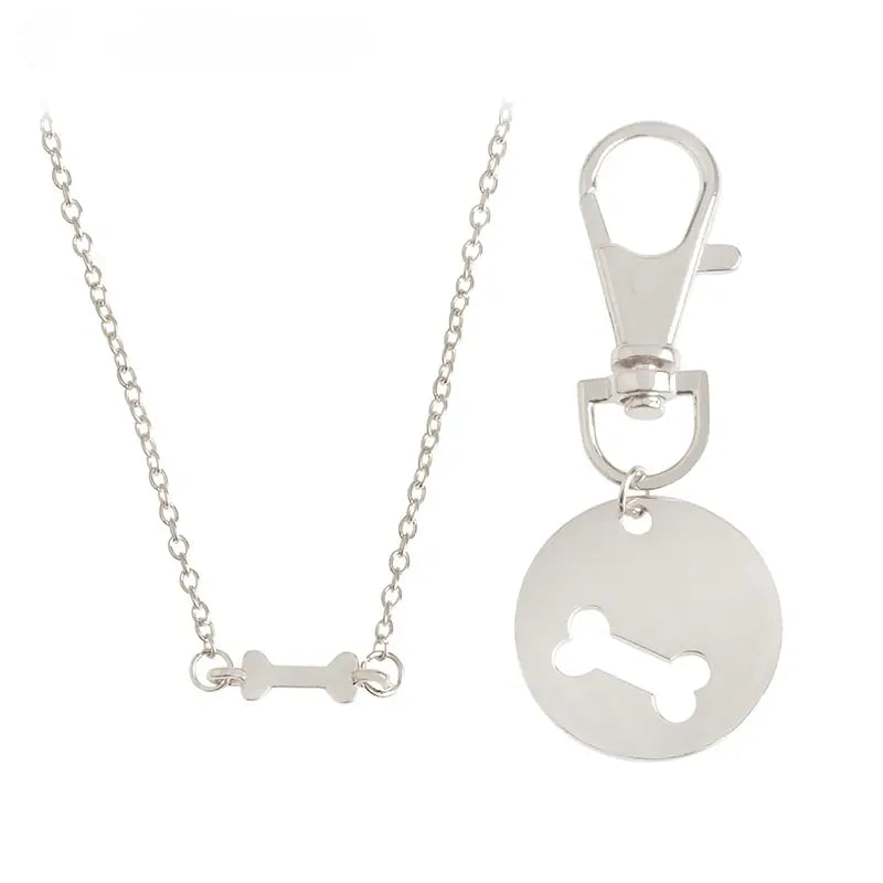 Human Dog Bone Charm Necklace WEM Support (www.WEM.support)