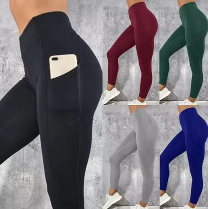 High-Waist Sports Yoga Leggings WEM Support (www.WEM.support)