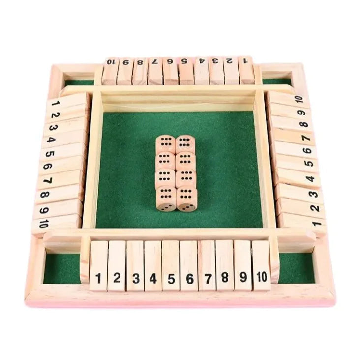 Ultimate Shut The Box Board Game WEM Support (www.WEM.support)