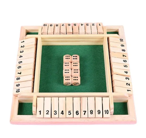 Ultimate Shut The Box Board Game WEM Support (www.WEM.support)