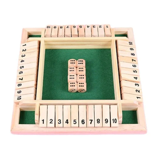 Ultimate Shut The Box Board Game WEM Support (www.WEM.support)