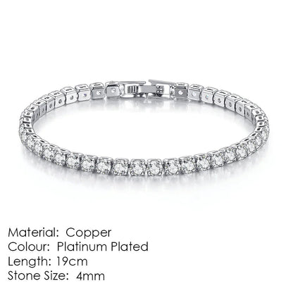 Women's Zircon Tennis Bracelet HejK.com Marketplace LLC