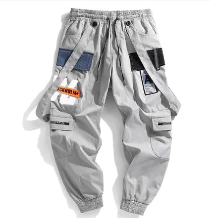 Casual Trousers Overalls For Male Youth Hong Kong Style Multi-pocket Trousers HejK.com