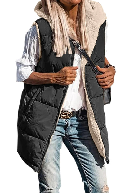 Double-Sided Hooded Cotton Jacket Vest WEM Support (www.WEM.support)