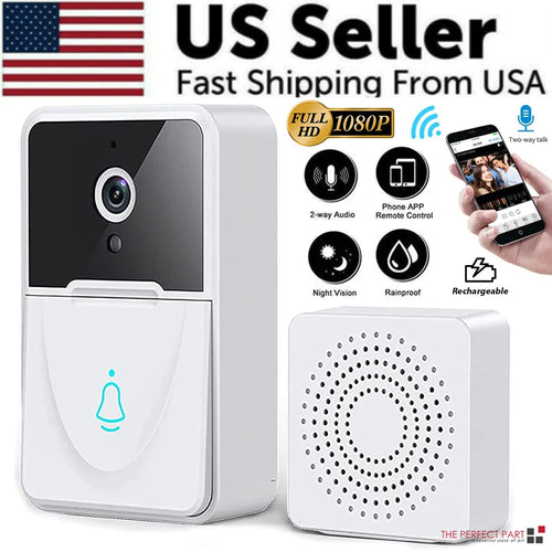 Wireless Security WiFi Smart Doorbell Intercom Video Camera Bell Chime Door Ring WEM Support (www.WEM.support)