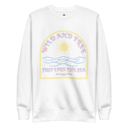 Women's Positive Wild and Free Sweatshirt WEM Support (www.WEM.support)