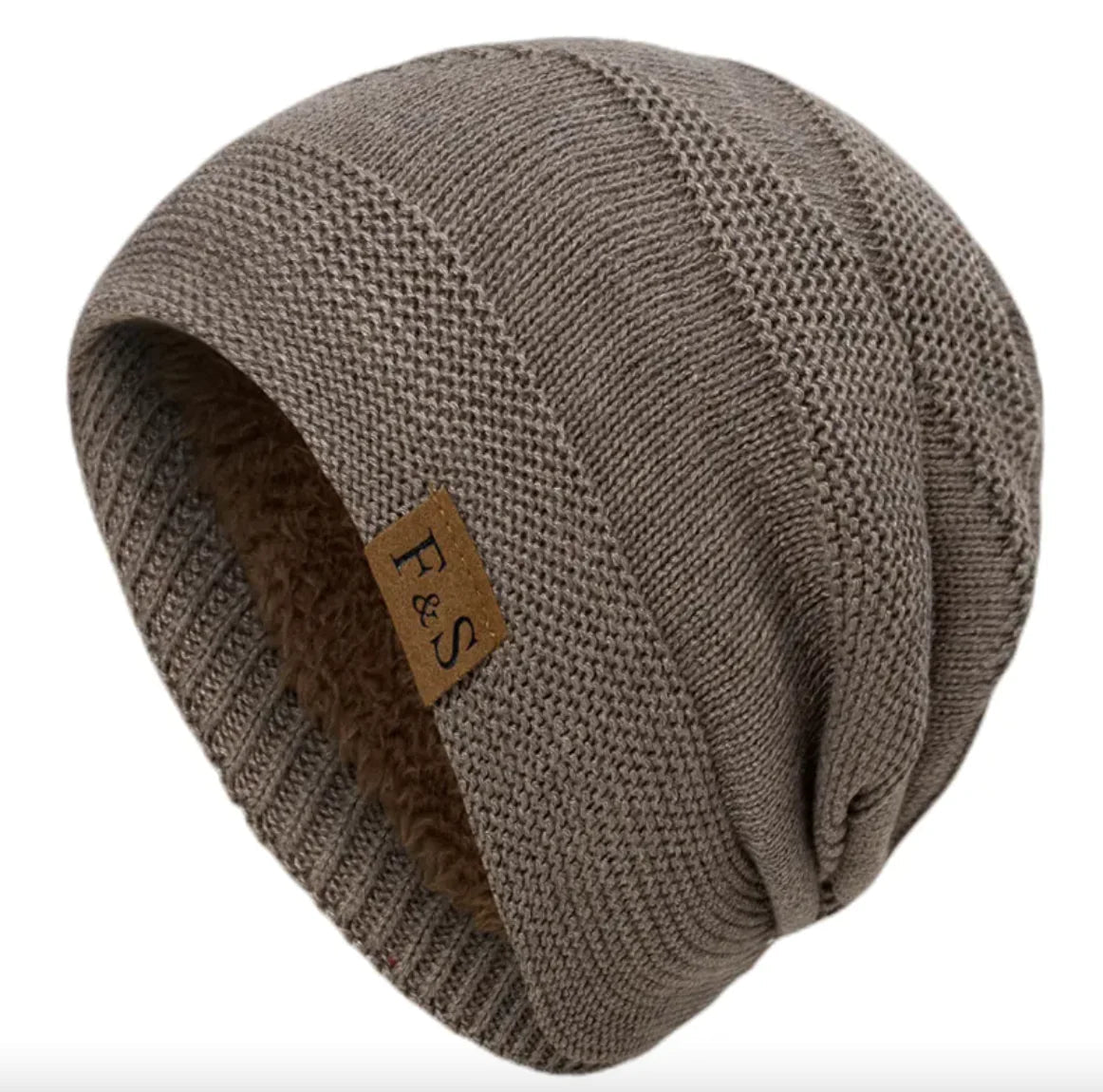 Fleece-Lined Wool Knit Winter Hat WEM Support (www.WEM.support)
