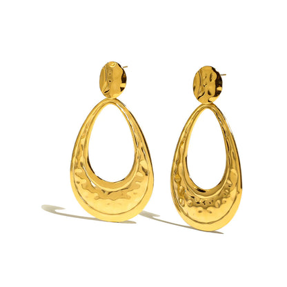Gold-Plated Crescent Earrings HejK.com