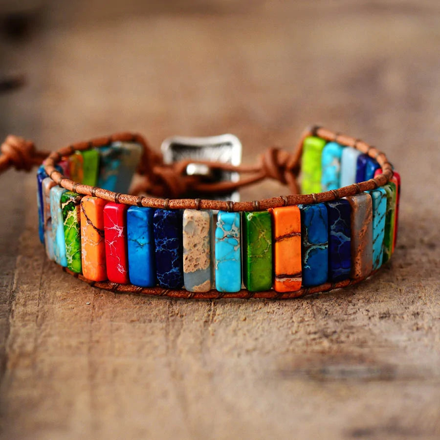 Leather Wrap Bracelet WEM Support (www.WEM.support)