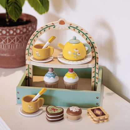 Kids Wooden Tea Party Playset - Catch Cards