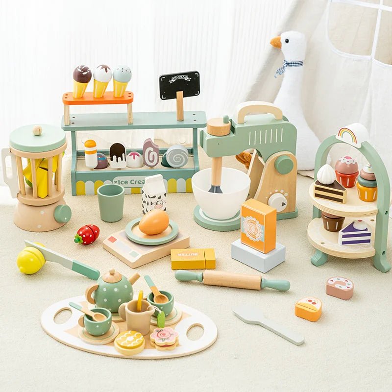 Kids Wooden Tea Party Playset - Catch Cards