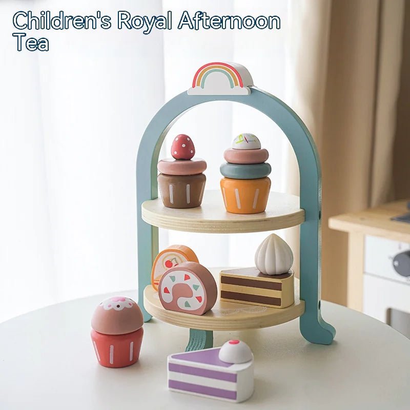 Kids Wooden Tea Party Playset - Catch Cards