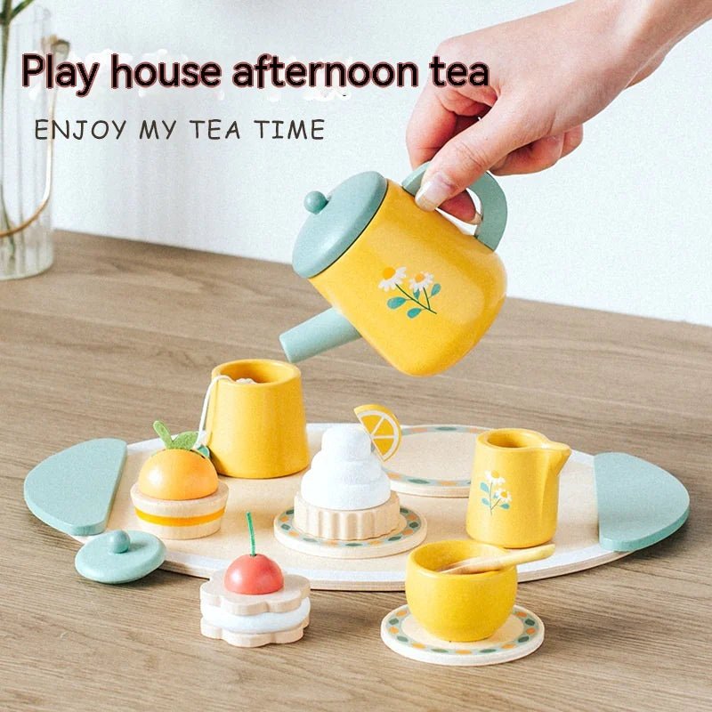 Kids Wooden Tea Party Playset - Catch Cards