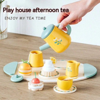 Kids Wooden Tea Party Playset - Catch Cards