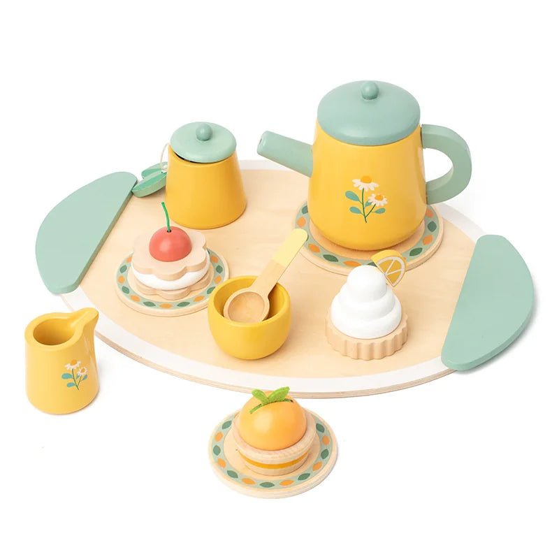 Kids Wooden Tea Party Playset - Catch Cards