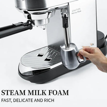 Home Office Small Concentrated Semi-Automatic Steam Wand Milk Frother WEM Support (www.WEM.support)