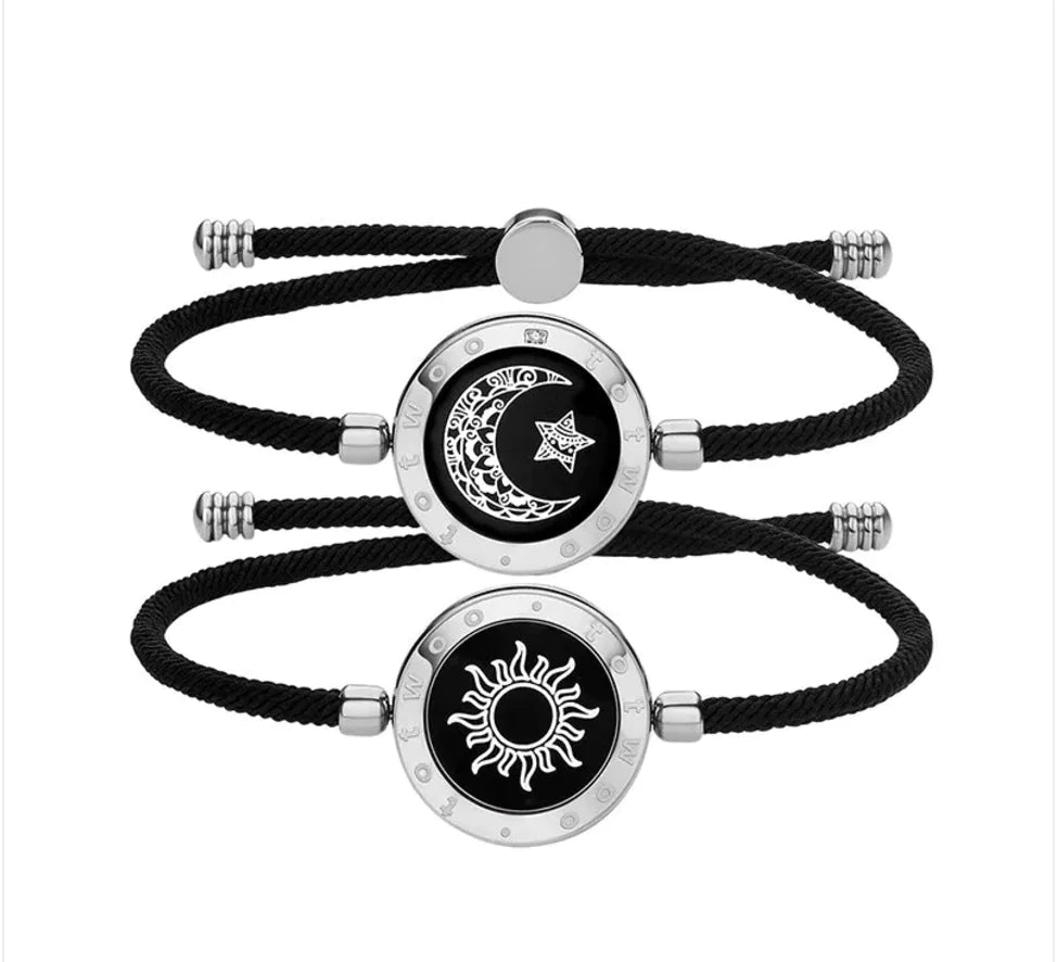 Smart Sun & Moon Sensing Couple Bracelet WEM Support (www.WEM.support)
