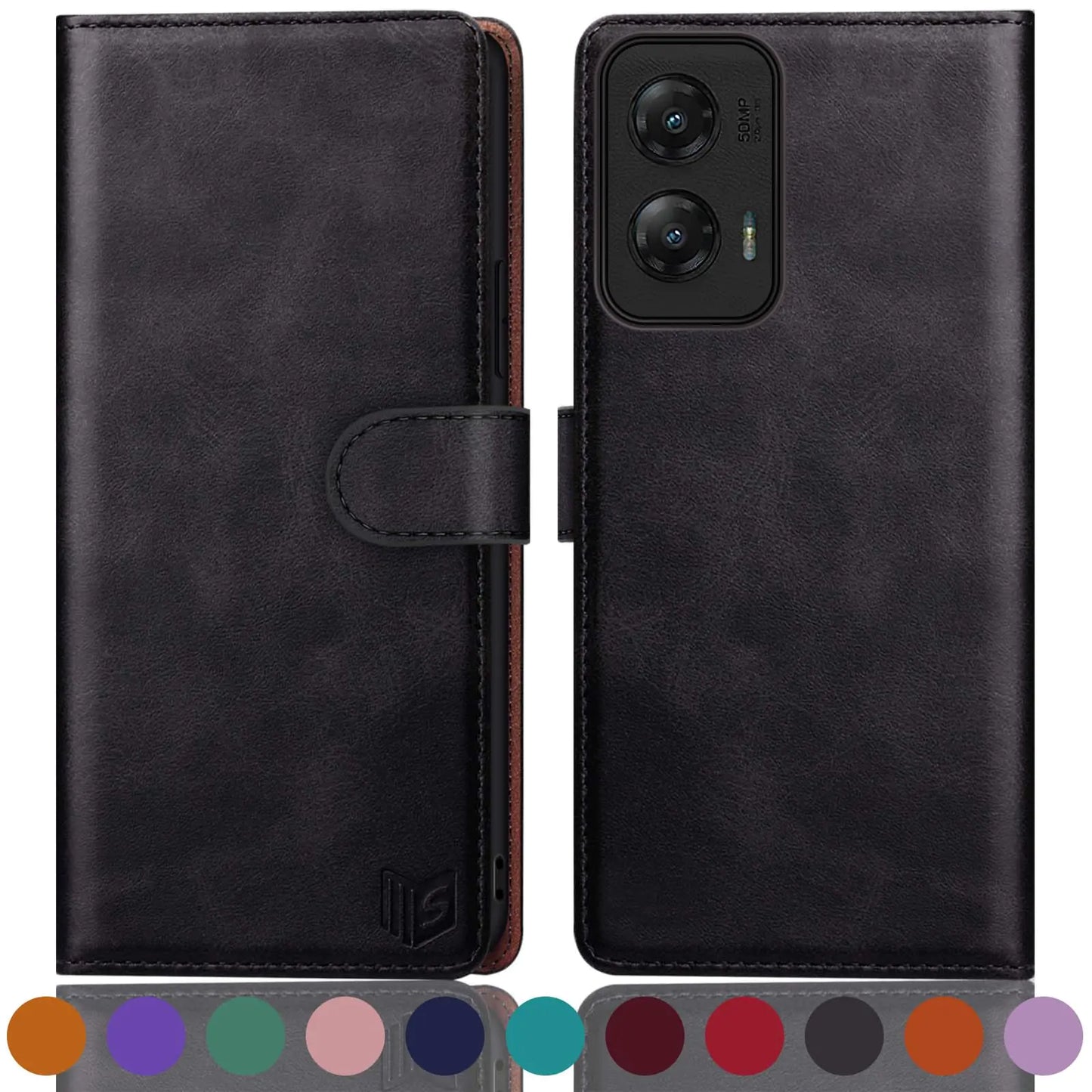 SUANPOT for Moto G Stylus 5G 2024 Wallet case with RFID Blocking Credit Card Holder,Flip Book PU Leather Protective Cover Women Men for Stylus 5G 2024 Phone case Purple