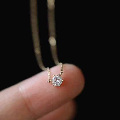 Six Claw Solitaire Necklace HejK.com