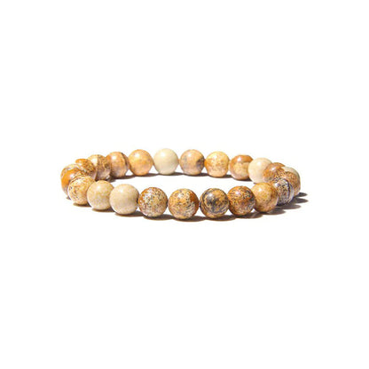Tiger Eye & Agate Beaded Stretch Bracelet WEM Support (www.WEM.support)