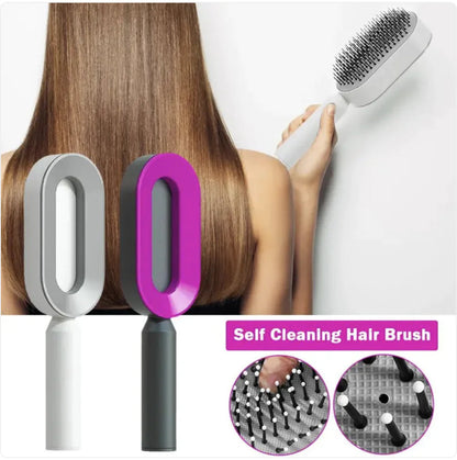 Women’s 3D Hair Growth Self-Cleaning Hair Brush WEM Support (www.WEM.support)