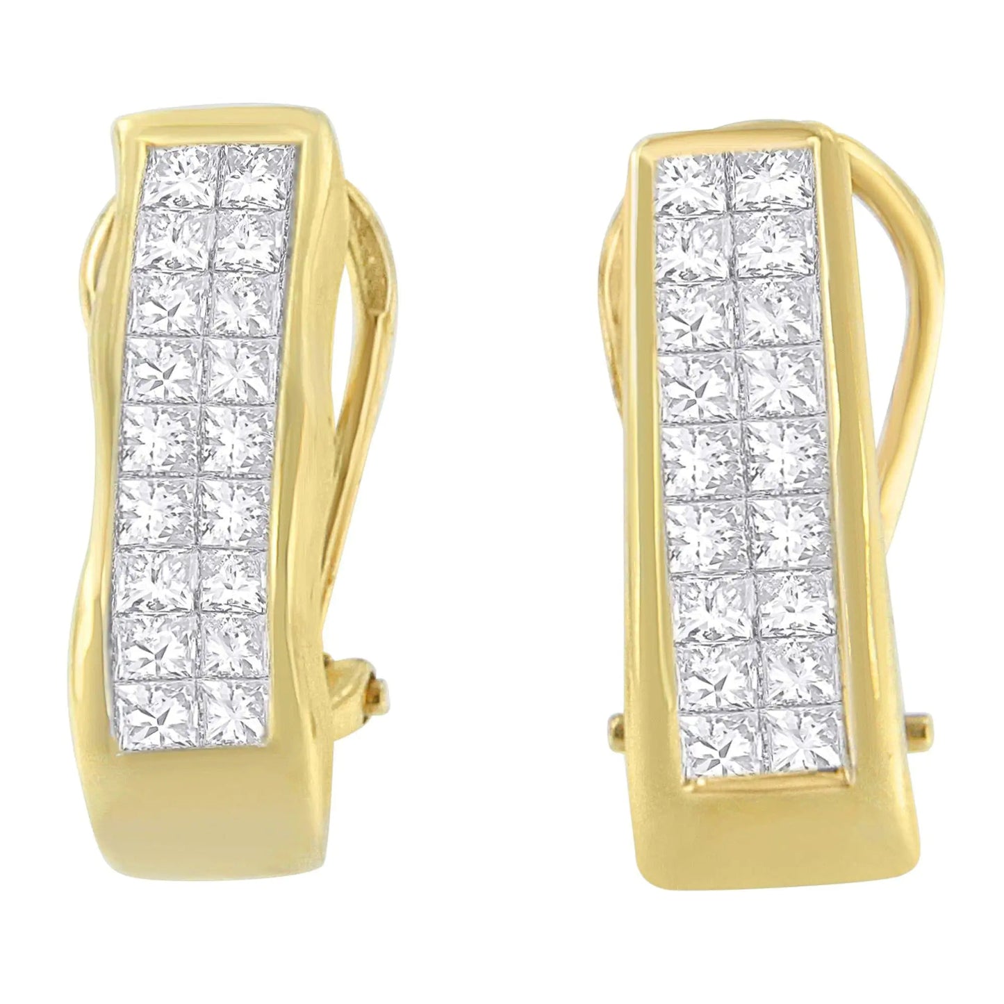 14K Yellow Gold 1 cttw Diamond Stud Earrings (G-H, VS1-VS2) WEM Support (www.WEM.support)