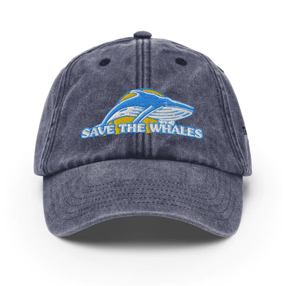 Vintage Save the Whales Hat WEM Support (www.WEM.support)